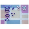 Bunny Rabbit Multi-Cutter Set (Face)