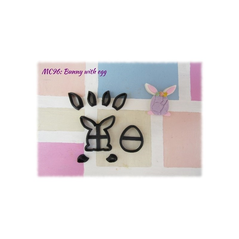 Bunny  Rabbit Multi-Cutter Set (With Egg)