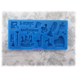 Music Theme Silicone Mould