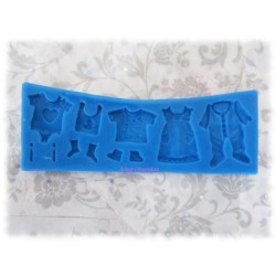 Baby Clothes Silicone Mould (Washing Line)