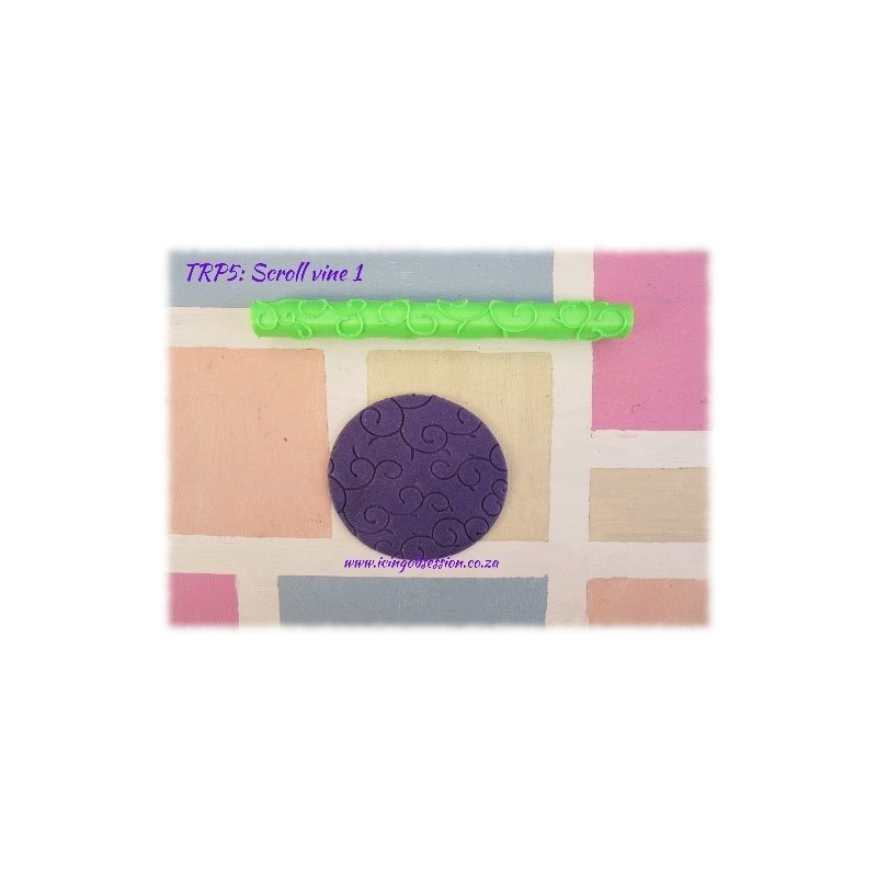Scroll Vine Texture Rolling Pin (1)