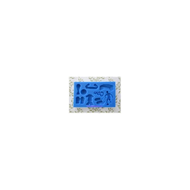 Soccer Theme Silicone Mould