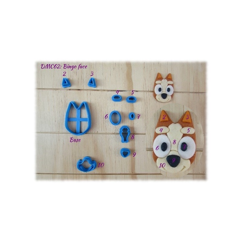 Bingo Multi-Cutter Set (Face- Bluey Theme)