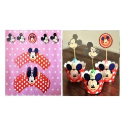 Mickey Mouse Cupcake Wrappers & Toppers Set