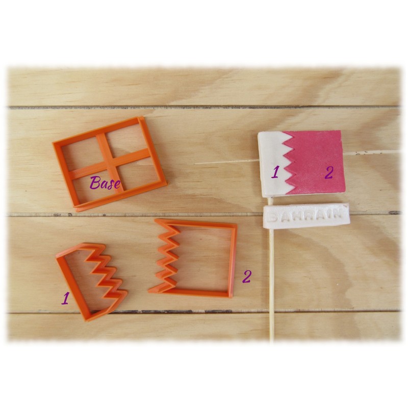 Bahrain Flag Multi-Cutter Set