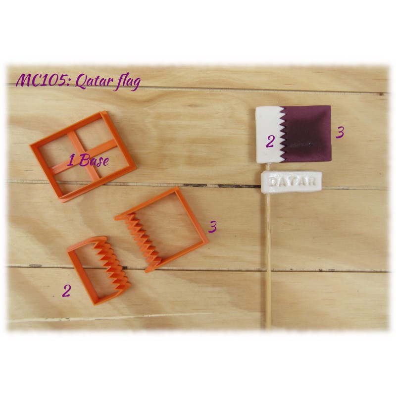 Qatar Flag Multi-Cutter Set