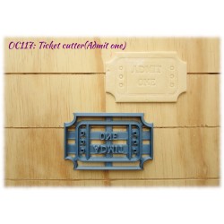 Ticket Cookie Cutter (Admit One)