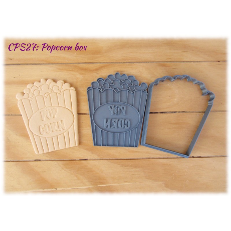 Popcorn Box Cutter & Press Set