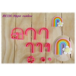 Rainbow Multi-Cutter Set (Hippie theme)