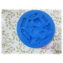 Baby Shower Theme Silicone Mould (Boy)