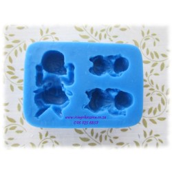 Sleeping Baby Silicone Mould (Triple)