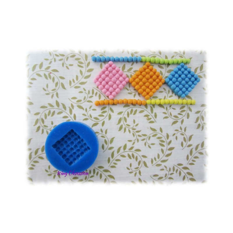African Beads Silicone Mould (Square/Diamond)