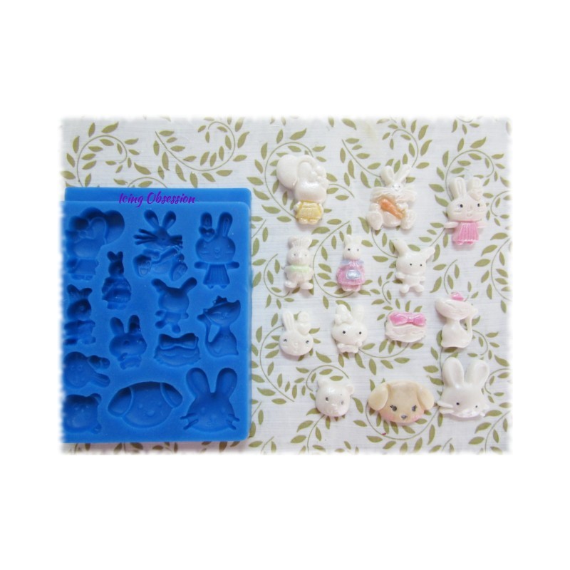 Bunny  Rabbit Silicone Mould (Multi)