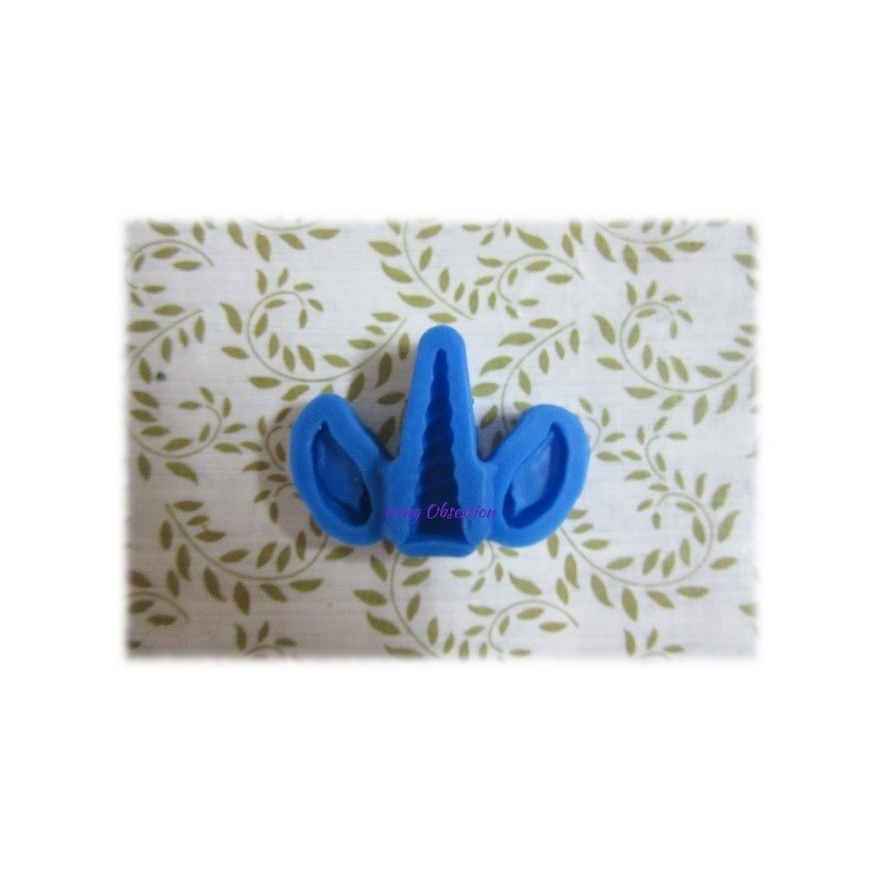 Unicorn Theme Silicone Mould  Horn & Ears)