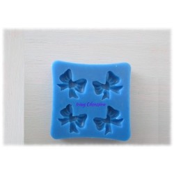 Bow Silicone Mould (Hearts)