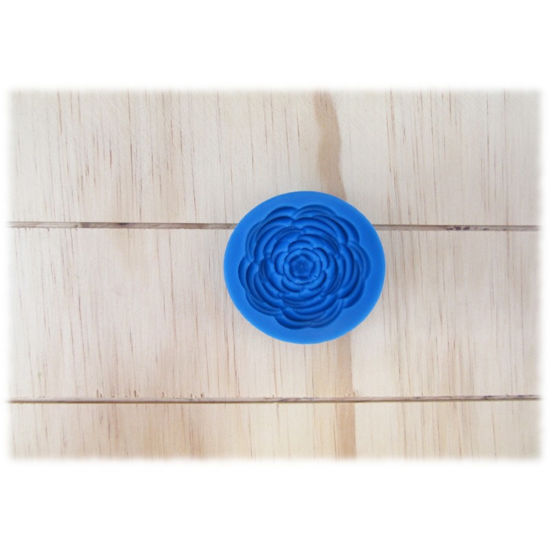 flat rose silicone mould