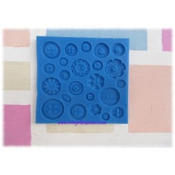 Buttons Silicone Mould (Fancy - 3)