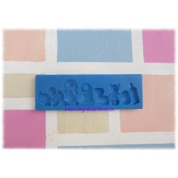 Baby Theme Border Silicone Mould (Nursery)