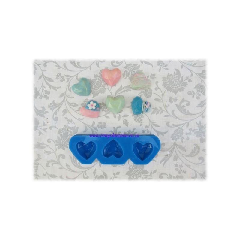Geometric Hearts Silicone Mould