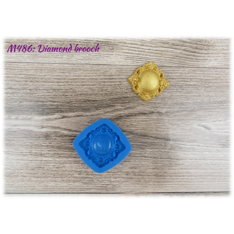 Brooch Silicone Mould (Diamond)