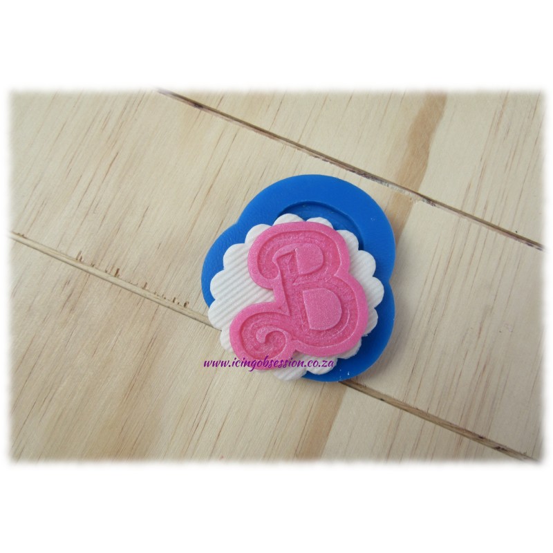 Barbie Logo Silicone Mould (B Alphabet)