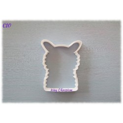 Llama Cookie Cutter (Head)