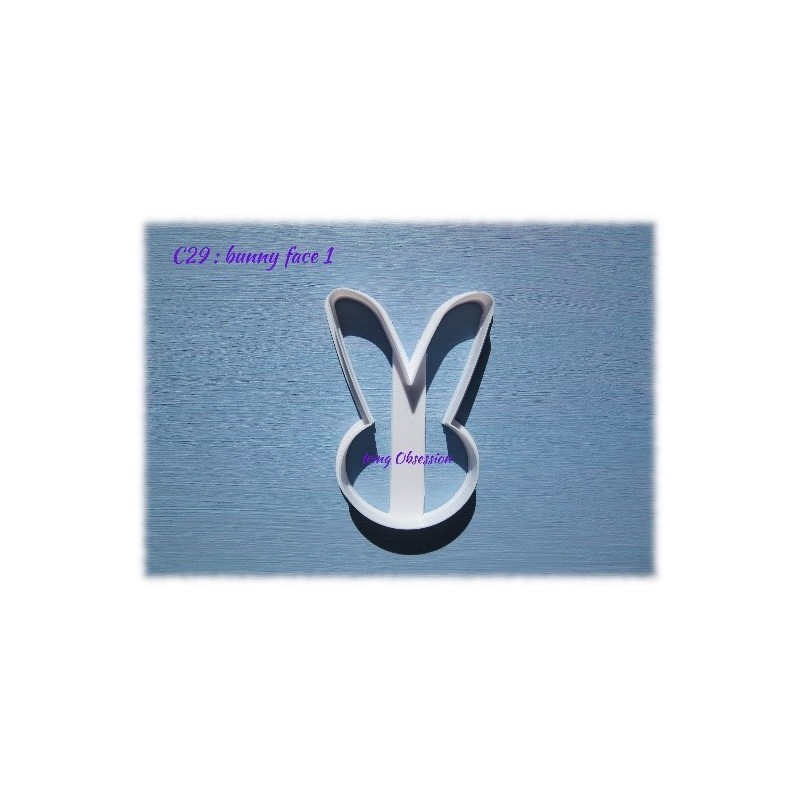 Bunny Rabbit Face Cookie Cutter (1)