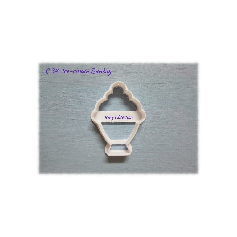 Ice-Cream Sunday Cookie Cutter