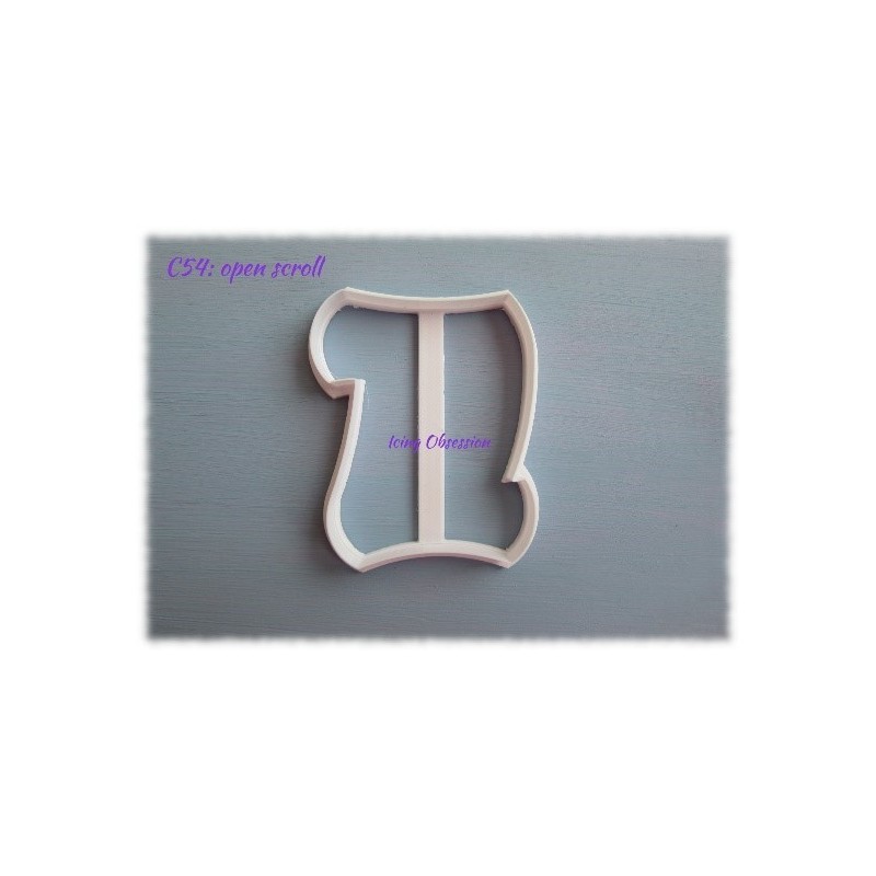 Scroll Cookie Cutter (Open)