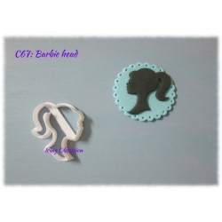 Barbie Face Cookie Cutter