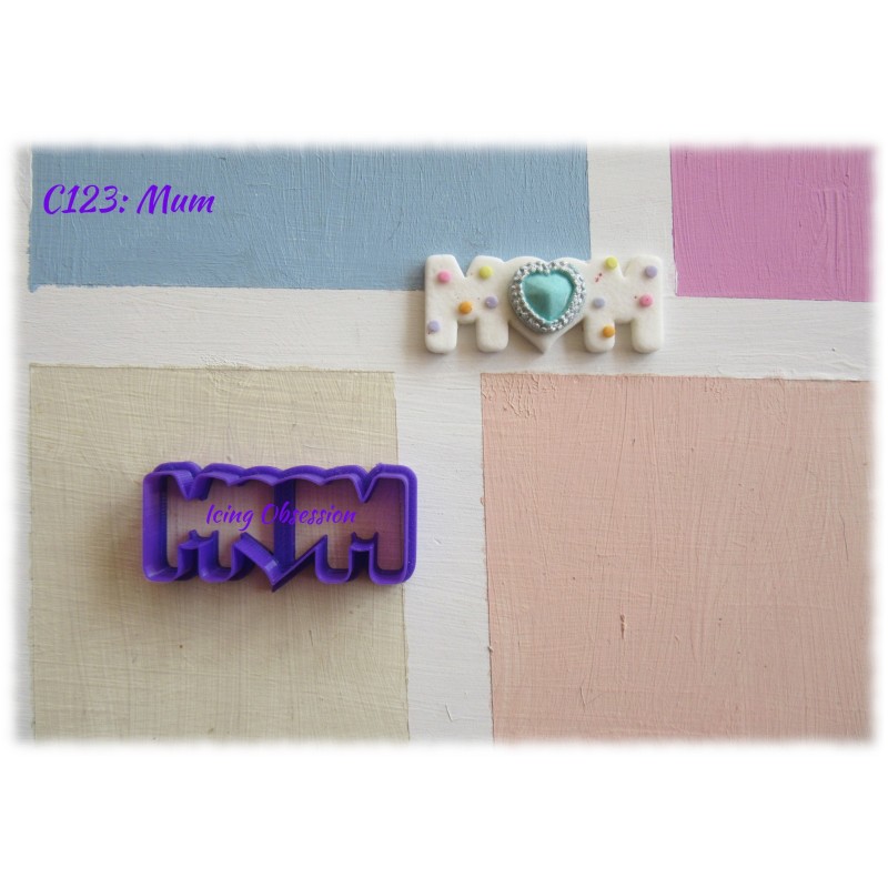 Mum Cookie Cutter (Phrase)