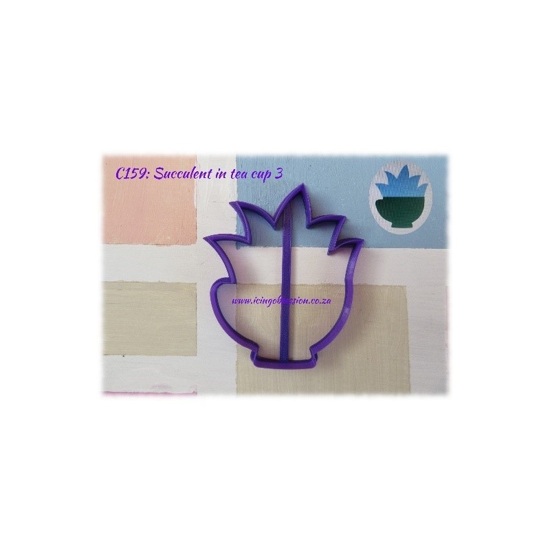 Succulent Cookie Cutter (3-Teacup)