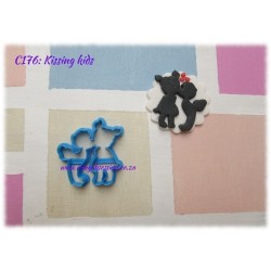 Kissing Kids Cookie Cutter