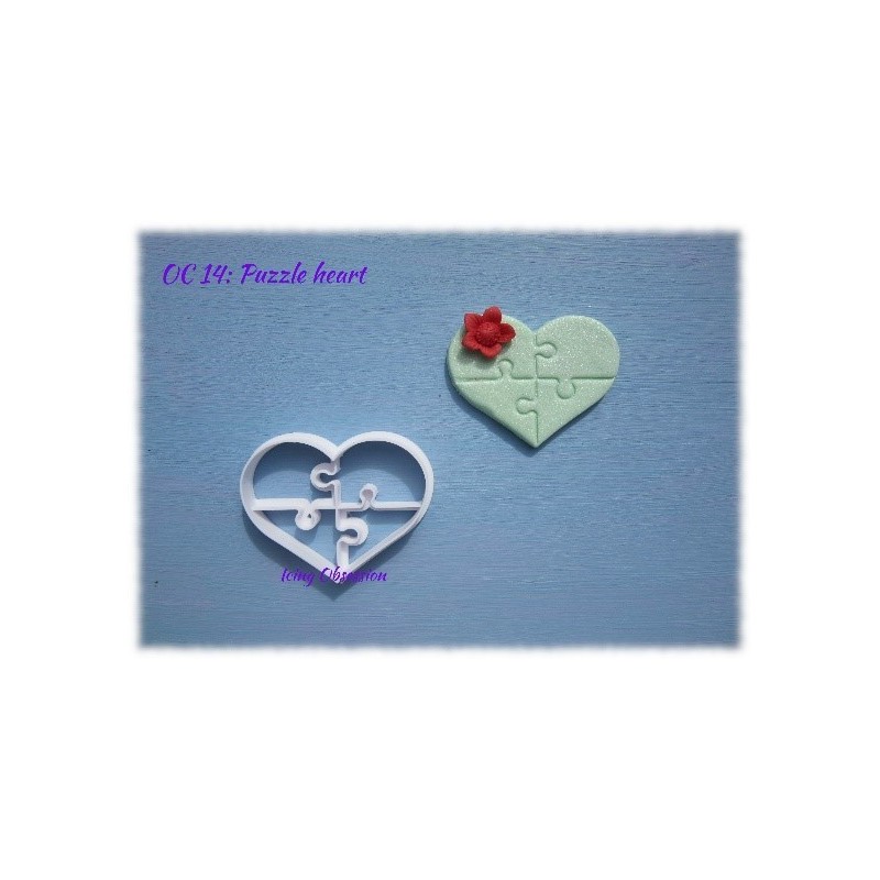 Puzzle Cookie Cutter (Heart)