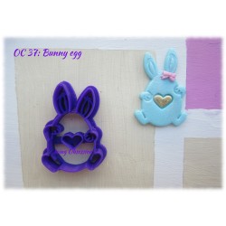 Bunny Rabbit Cookie Cutter (Egg)