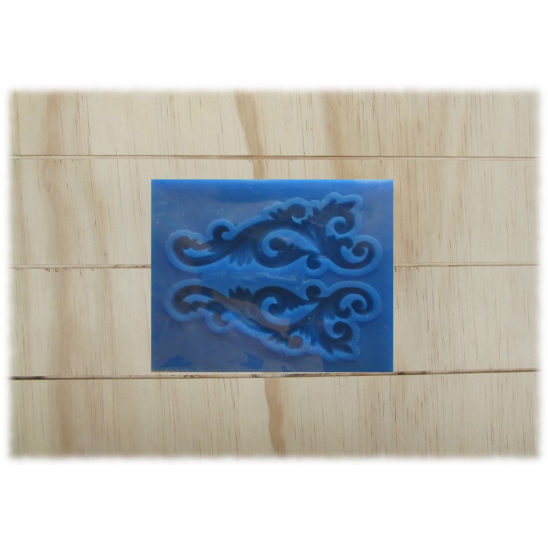 Leaf Scroll Silicone Mould