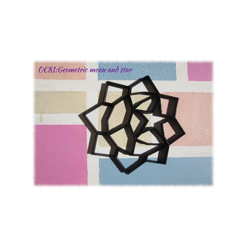 Geometric Moon & Star Cookie Cutter