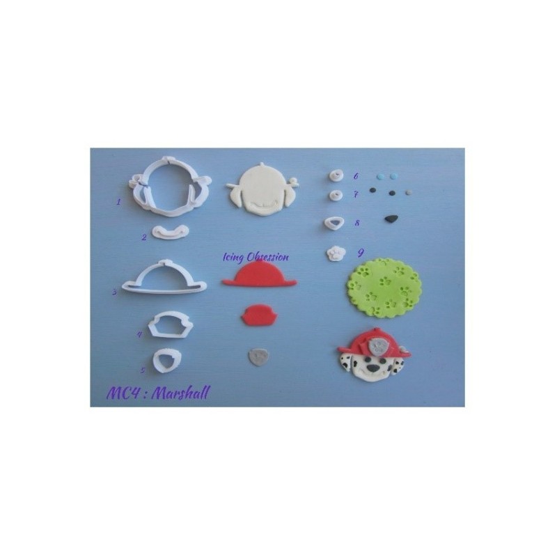 Marshall Face Multi-Cutter Set (Paw Patrol)