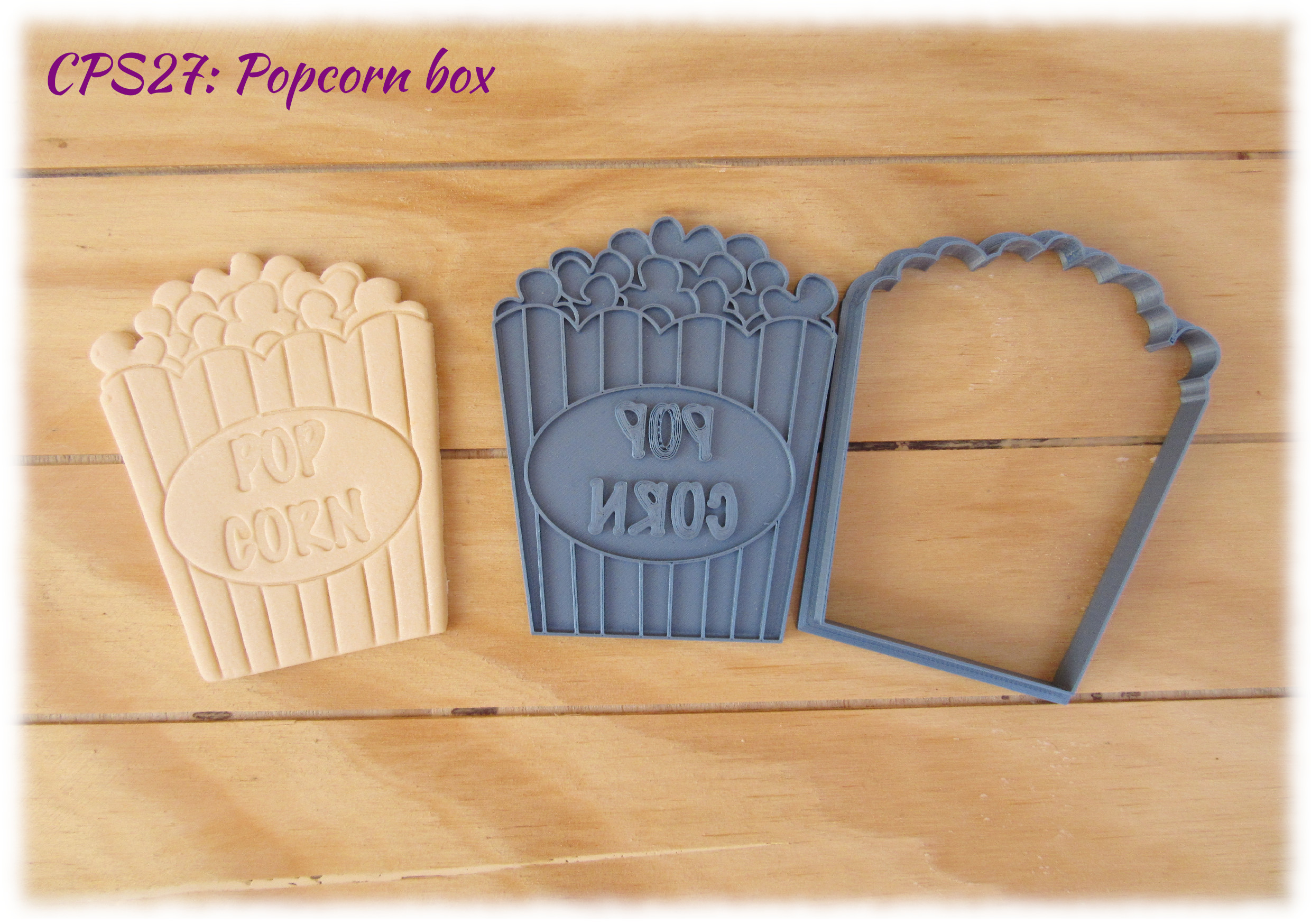 Popcorn Box Cutter & Press Set