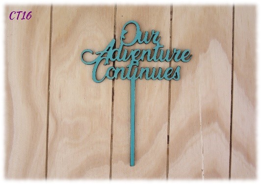 Our Adventure Begins Cake Topper