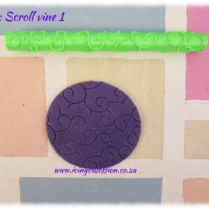 Scroll Vine Texture Rolling Pin