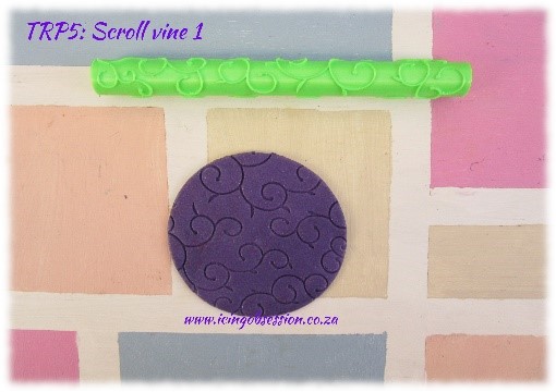 Scroll Vine Texture Rolling Pin